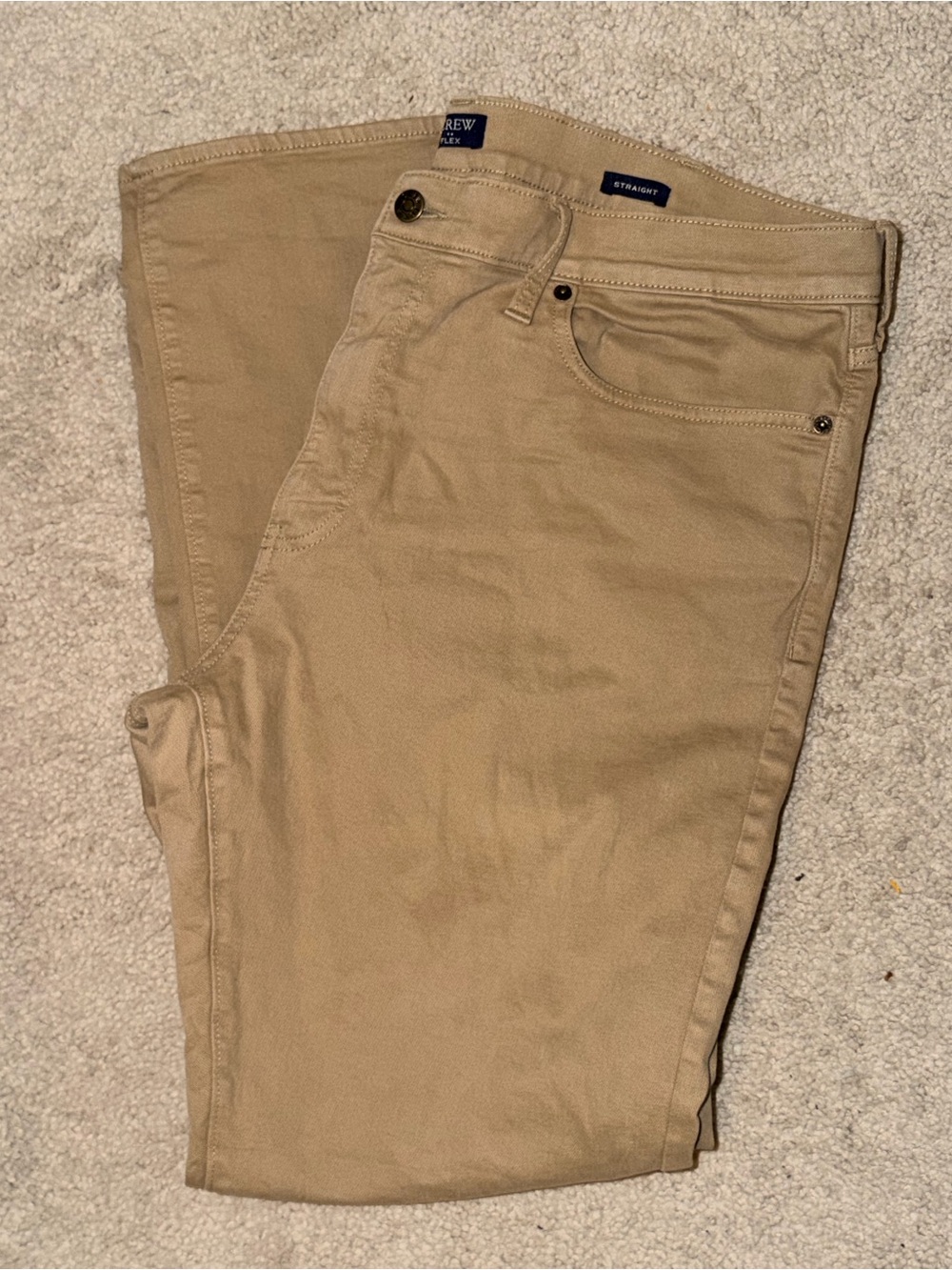 J. Crew Men's Straight Khaki Pants 36x32